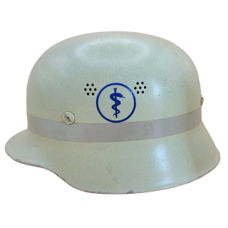 Feuerwehr Helmkennzeichnung/Helmaufkleber - Mit Äskulapstab (Sanitäter, Sanitätshelfer, medizinische Ausbildung) (2 St.)